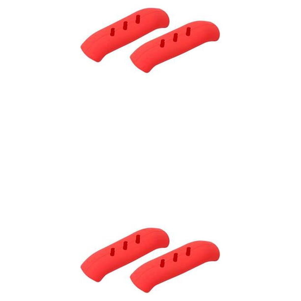 Monstrate Paquete de 2 fundas de agarre con aislamiento térmico para ollas con mango de asistencia de silicona Rojo 2piezas