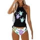 thumbnail image 5 of Traje de baño para mujer con estampado conservador, dividido, colorido, multicolor, diverso, biki, 5 of 5