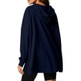 thumbnail image 5 of Paiwinds Women's Oversized Sweatshirts Cozy Hooded Long Sleeve Pullover with Drawstring and Front Pocket Casual Relaxed Fit Side Vent Tunic Tops, 5 of 6