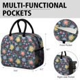 thumbnail image 6 of Womens Pioneer Flower Floral Print Pattern Lunch Box for Work,Insulated Lunch Bag for Women,Loncheras Para Mujer,Leakproof Adult Lunch Bag for Work,Beach,Travel,Picnic,Camping, 6 of 7