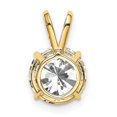 thumbnail image 3 of 14k Yellow Gold Cubic Zirconia Casted Pendant, 3 of 4
