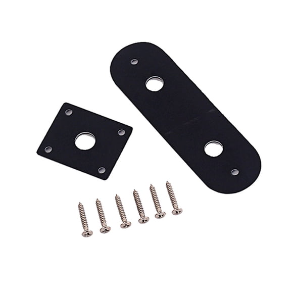 Placas de control de guitarra Soidarity 2 piezas Perla Negra