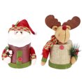 thumbnail image 1 of 2 juegos de tarros de almacenamiento para dulces navideños con bonita decoración de muñeca, caja de regalo con adorno navideño, 1 of 10