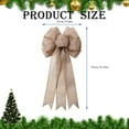 thumbnail image 3 of Farmhouse Wreath Christmas Tree Topper Bow Buffalo Plaid Red Black Burlap Decorative Big Bowknot For Holiday Home Decor Handmade,Yellow Household Pendant, 3 of 8