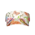 thumbnail image 2 of Kdxio Flowers And Birds Watercolor Print Sun Visor Hat Golf Visor Adjustable Velcro Outdoor Sports Cap For Men Women, 2 of 7