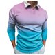 thumbnail image 1 of Gibobby Playera tipo polo hombre Hombres Casual Primavera Verano Manga larga Turndown Neck Shirt Impreso Camiseta Top Blusa(C,M), 1 of 5