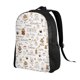 thumbnail image 2 of Disketp Coffee Mochila Unisex de Apertura Lateral Completa, Mochila para Laptop para Escuela, Trabajo y Viajes, 2 of 8