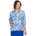 thumbnail image 1 of Alfred Dunner Womens Paisley Power Button Down Top, 1 of 6