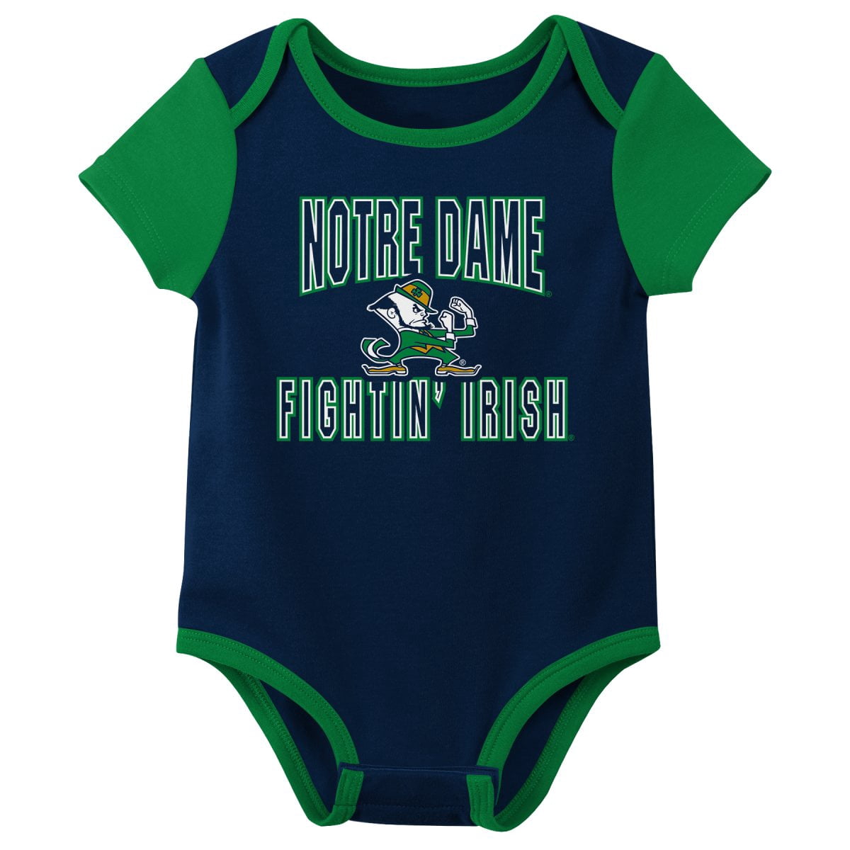 NCAA Notre Dame Fighting Irish Infant & Toddler Onesies, 3-Pack