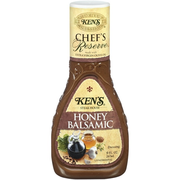 Ken's Steakhouse Chef's Reserve Dressing, Honey Balsamic, 9 Fl Oz