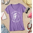thumbnail image 3 of S4E Women's Martin Luther King Jr. Silence is Betrayal Slim Fit V-Neck T-Shirt Small Heather Purple, 3 of 4