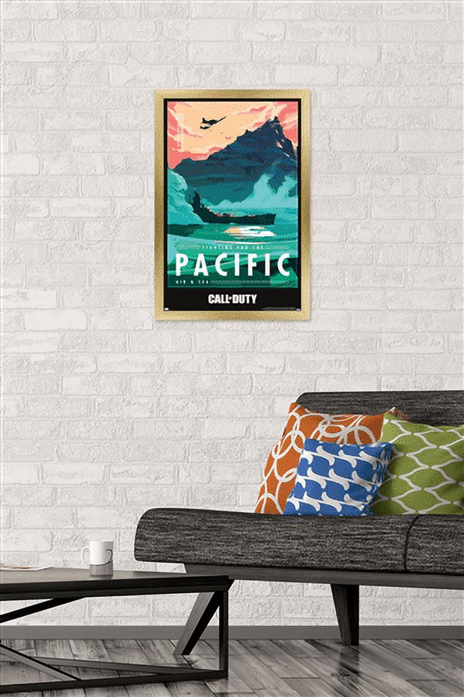 Call of Duty: Vanguard - Pacific Wall Poster, 14.725" x 22.375", Framed