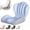 Blue-gray, variant on 2-in-1 Back and Seat Cushion with Lumbar Support,Memory Foam L-Shaped Integrated Seat Cushions with Non-Slip Base, Breathable for Car,Office,Home