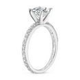 thumbnail image 2 of Samie Collection 4.3 Carat Round Brilliant Micro-Pave CZ Solitaire Engagement Ring, 2 of 8