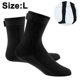 thumbnail image 1 of Neoprene diving socks, 3mm super premium fin socks, snorkelling socks with adjustable straps-Black-L, 1 of 4