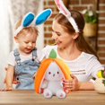 thumbnail image 5 of Strawberry Bunny Stuffed Easter Bunny Reversible Rabbit Ears Plush Stuffed Hide Seek Bunny Toy 7inch, 5 of 5