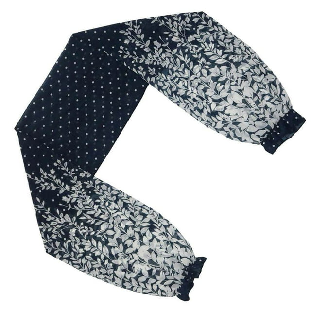 Boléro en Chiffon à Manches Longues pour Femmes, Bleu Foncé, Protection UV, Fleur Soyeuse