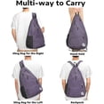 thumbnail image 4 of A11N SPORTS Adult Pickleball Reversible Crossbody Sling Bag/Backpack, Lavender, 4 of 8