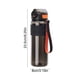 thumbnail image 3 of Summer Outdoor Large Capacity Sports Kettle With Straw High Temperature Proof Drinking With Straw Form One Click Lid Opening, 3 of 6