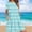 Blue, variant on Women's Summer Casual Short Sleeve T Shirt Dress Tiered Mini Dresses With Pockets