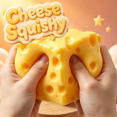 STGRGFHY Cheese Squishy,Cheese Squishy Stress,1.6-Inch,Butter Squishy Slow Rising Stress,Dumpling Squishy,Toothpaste Squishies,Red Apple Squishy,Slow Rising Squishing. yellow