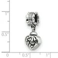 thumbnail image 4 of 925 Sterling Silver Reflections Heart Ash Dangle Bead; for Adults and Teens; for Women and Men, 4 of 4