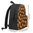 thumbnail image 3 of Zufioo Orange Pumpkin Pattern Adult Backpack,Wear-resistant and Breathable Multi-pocket Backpack, Suitable for Travel, Business and Outdoor Activities, 3 of 9