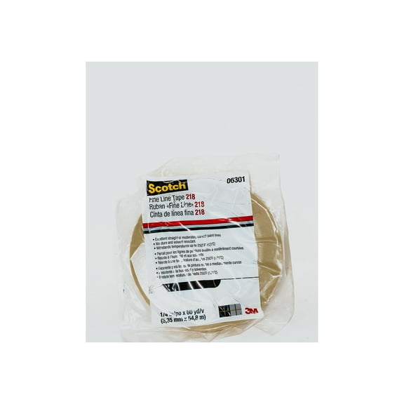 BOX BT9312183PK 3M 218 Masking Tape, 1/4" x 60 yd., Green (Pack of 3)