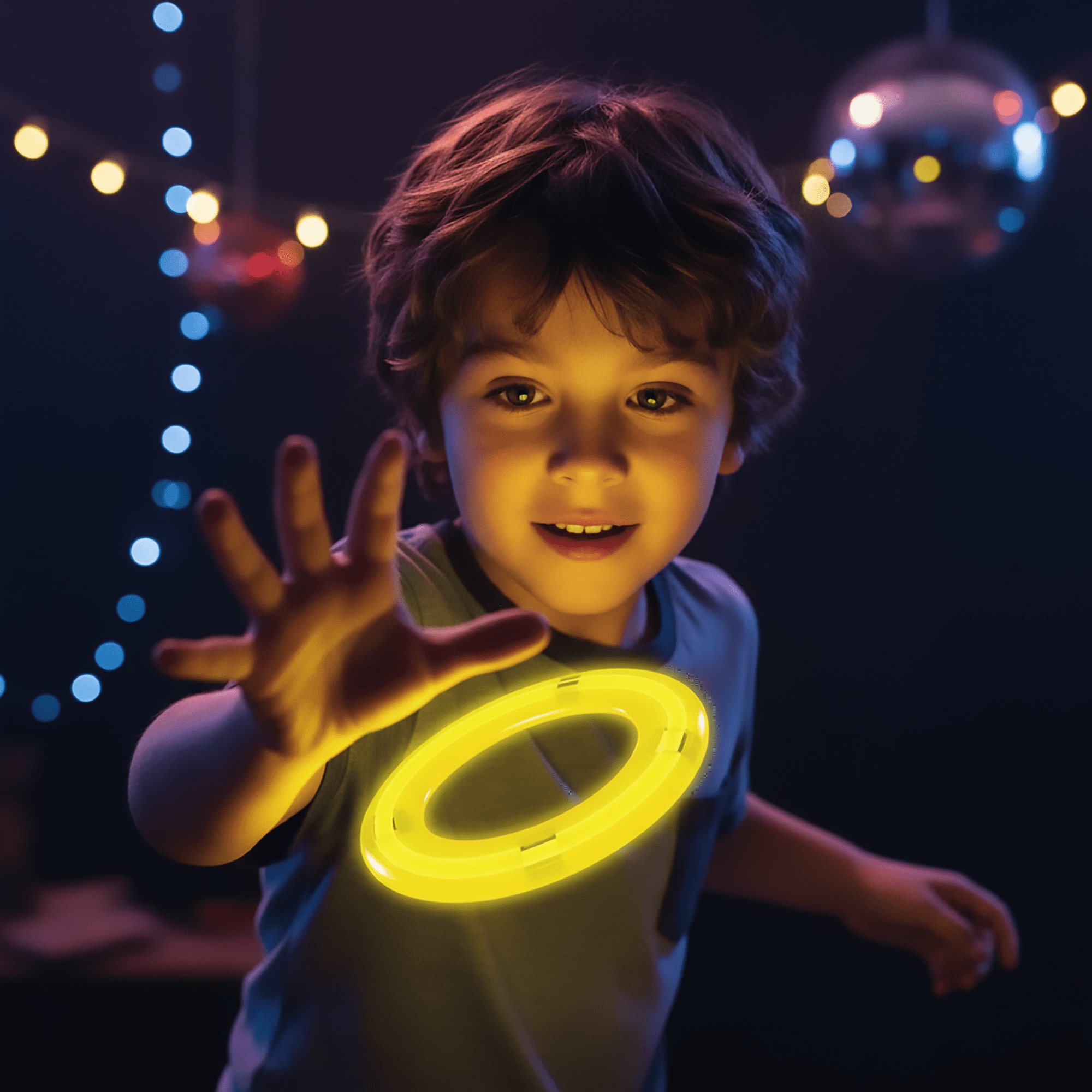 Multicolor Glow Flying Discs, 6 Count, Party Favors by Way To Celebrate