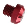 thumbnail image 4 of Redempat Enhanced Performance M10x25 Rearview Mirrors Thread Hole Plug Screw Bolts Red Positive 10mm 1Set, 4 of 6