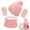 Pink, variant on Bocaoying Kids Winter Hat Gloves Scarf Set, Girls Toddler Children Hats Beanie with Pom Knit Neck Warmer Gaiter Mittens Fleece Lined Set, Kids Aged 1-6