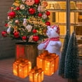 thumbnail image 6 of Christmas LED Light Box Set of 3, Remote-Control Gift Box Decoration, Elevated Christmas Box for Indoor & Outdoor Use, Holiday Gift Decoration for Terrace & Garden, 6 of 9