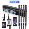 thumbnail image 1 of Car Interior Footwell Atmosphere RGB LED Strip Lights With Remote+ APP Control, 1 of 11