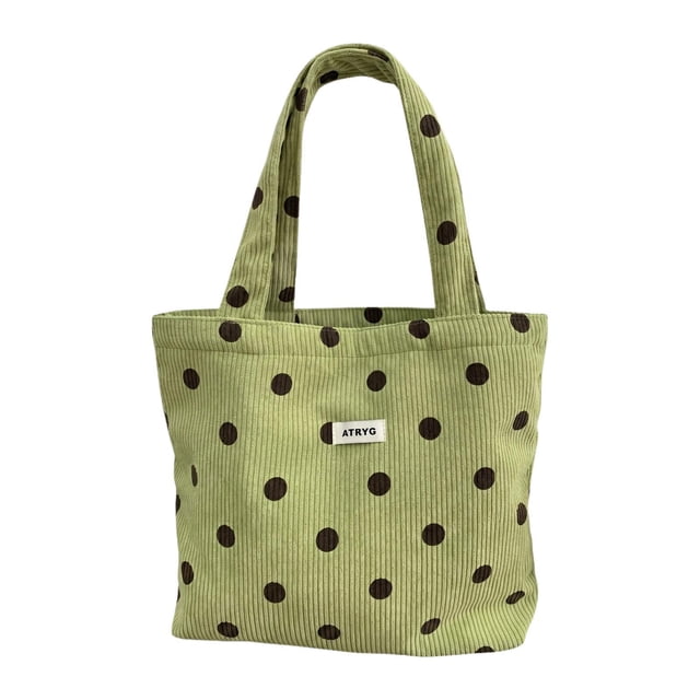 Bolso pequeño de pana para mujer, bolso multiusos para viajes, playa y trabajo. Verde