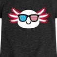 thumbnail image 3 of Instant Message - American Sunglasses Axolotl - Toddler & Youth Girls Short Sleeve Graphic T-Shirt, 3 of 6