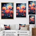 thumbnail image 4 of Designart "Multicolored Tulips under Celestial Sky II" Tulips Floater Framed Wall Art Living Room, 4 of 5