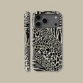 Leopard Print Tough Phone Case, Bold Animal Pattern Dual Layer Shock ...
