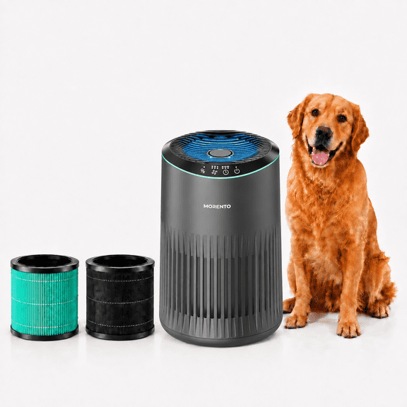 MR2566 Bedroom Air Purifier  2 Pack Standard / Pet‑Specific Filter Bundle, Filters Out Pet Hair, Dander, Smoke and Odors, Quiet Sleep Mode and Fragrance Sponge
