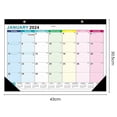 thumbnail image 2 of opvise Calendar 2024-2025 Multifunctional English Calendar Beautiful Durable 365 Day Countdown Desktop Calendar Multicolor A, 2 of 8