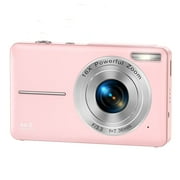 Melcam 1080P Digital Camera 44MP 16X Digital with 32GB Card Zoom Compact Point and Shoot Camera Portable Small Camera Starter Camera for Teens Students Boys Girls Seniors
