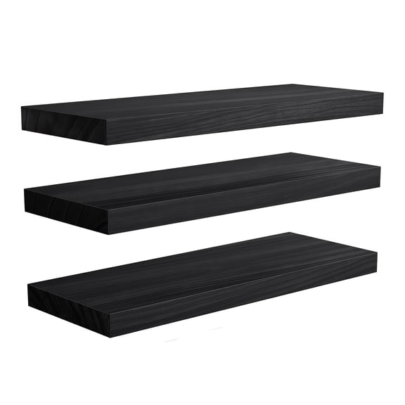 Three-Tier Floating Wall Shelf - Modern Home Décor Storage Display
