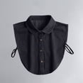 thumbnail image 2 of Baberdicy Women's False Jean Collar, Layering Dickey for Tops, Denim Fashion Accessory Black Universal Fit, 2 of 6