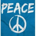 thumbnail image 2 of Hippie Peace Sign Make Love Not War Sweatshirt for Men or Women Brisco Brands 3X, 2 of 6
