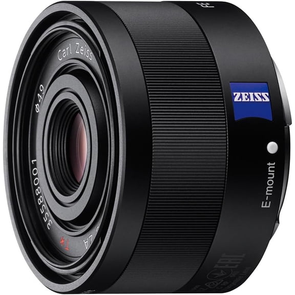Restored Sony Sonnar T* FE 35mm F2.8 ZA Full-Frame Prime Lens for Sony E-Mount, International Model, Black (Refurbished)