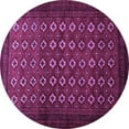 thumbnail image 1 of Ahgly Company Indoor Round Persian Purple Traditional Area Rugs, 4' Round, 1 of 4