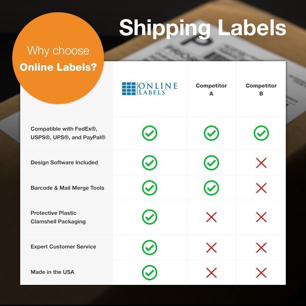 Ink Jet Compatible Labels Click Print Paypal  Amazon FBA all Different Sizes