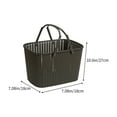 thumbnail image 2 of TaTaai 4Pcs Plastic Woven Rattan Storage Basket: Handmade Food Vegetable Fruit Sundries Basket with Handle Shopping Tote Bag Grocery Bag for Home Outdoor Picnic, 2 of 5