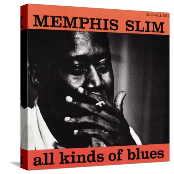 Art.com Memphis Slim - All Kinds of Blues Stretched Canvas Print Wall Art, 16" x 16"