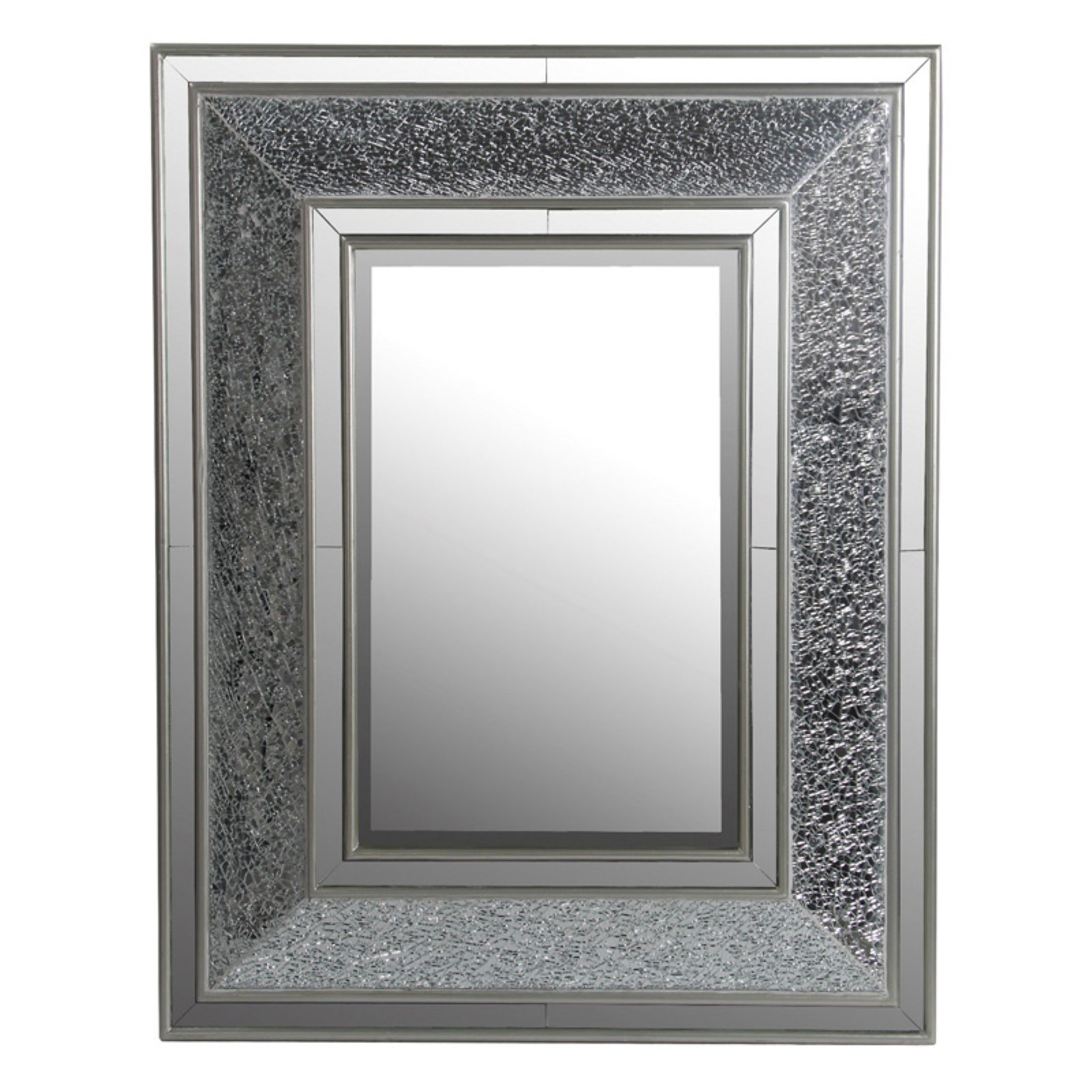 Privilege International Rectangle Mosaic Wall Mirror 30W x 38H in