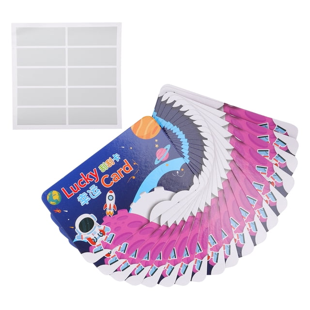 Miangastore 100 Pcs Scratch Off Cards Festival Wish Cards Cartoon Scratch-off Card with Film